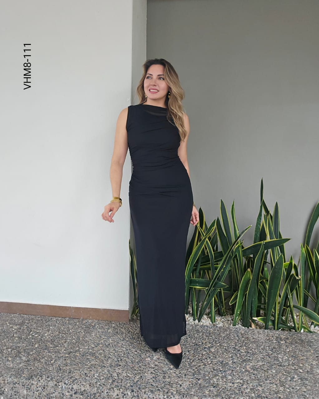 Vestido de noche sin mangas H 111