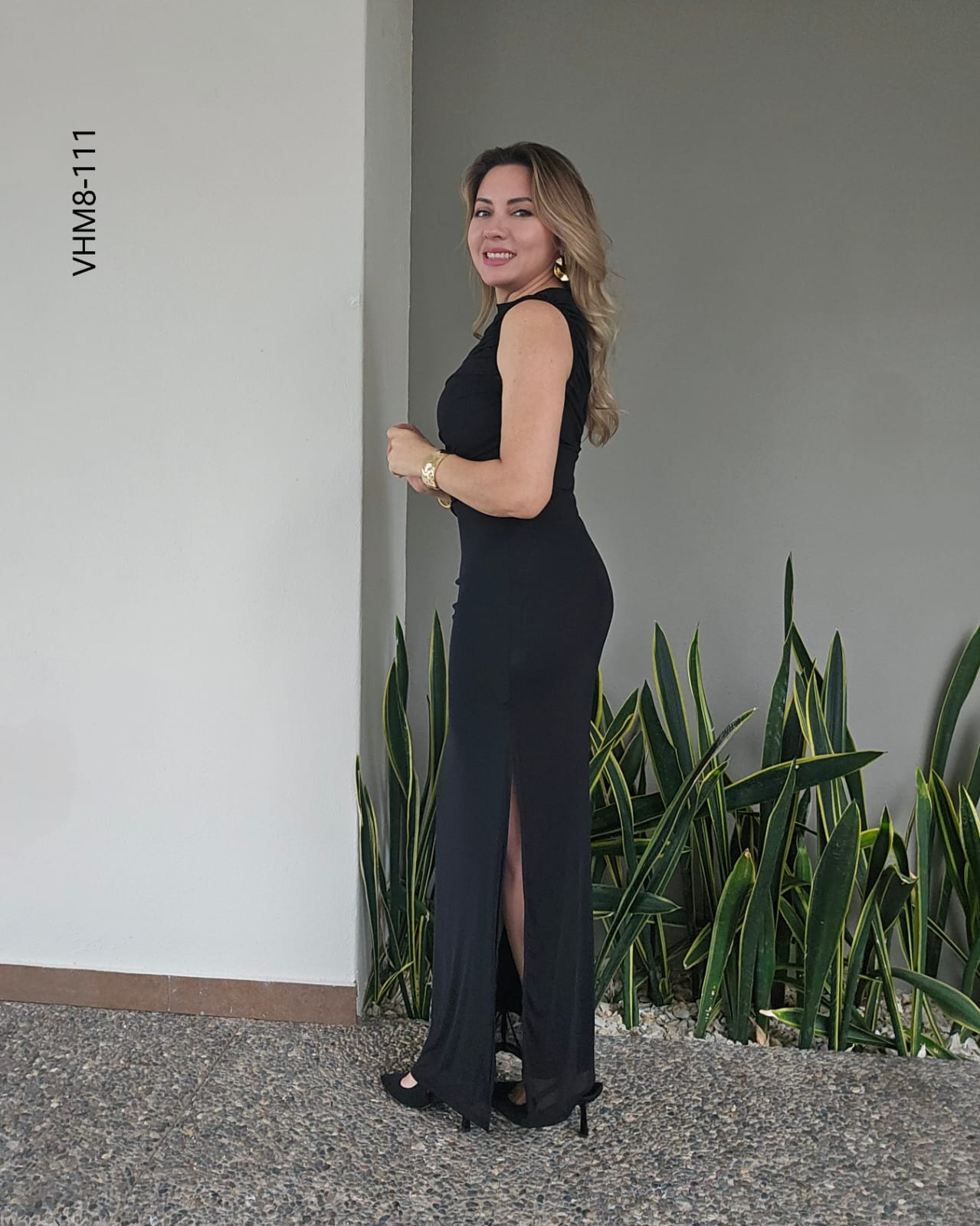 Vestido de noche sin mangas H 111