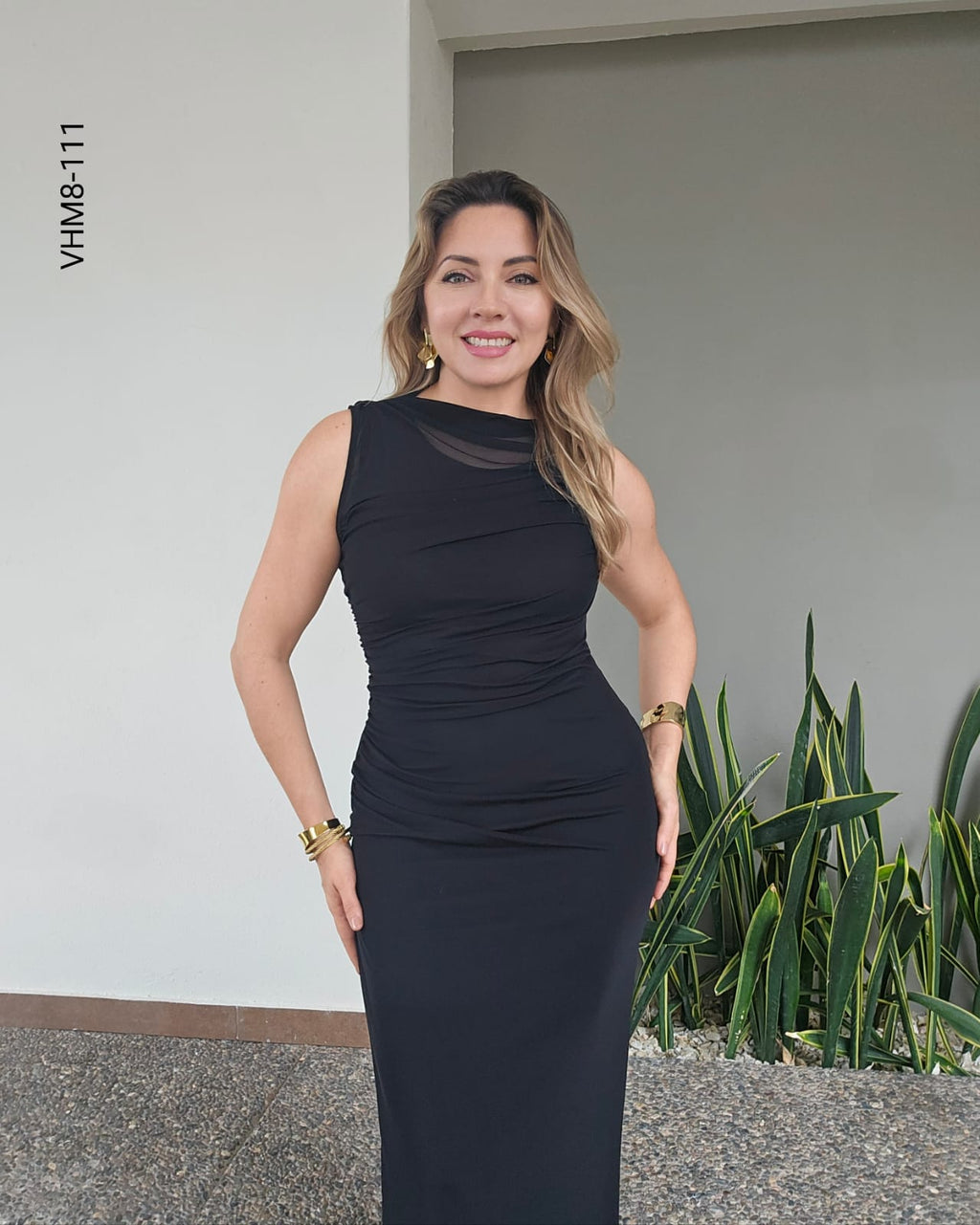 Vestido de noche sin mangas H 111