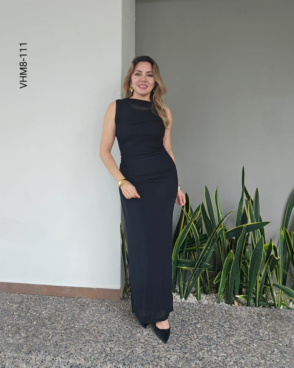 Vestido de noche sin mangas H 111