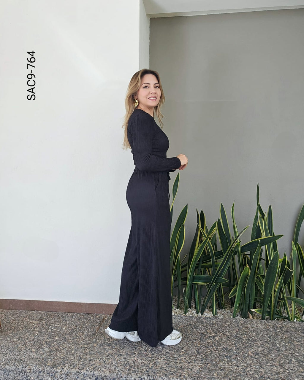 Set top manga larga y pantalón I 764