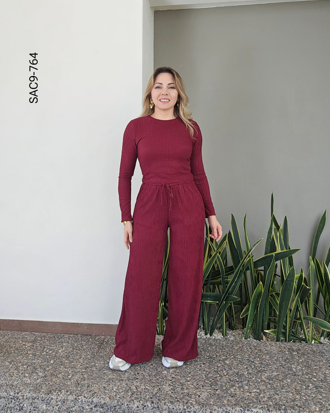 Set top manga larga y pantalón I 764