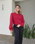 Blusa manga larga con mangas abullonadas G 441