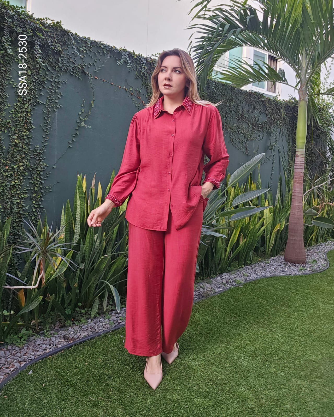 Set blusa camisera y pantalón R 2530