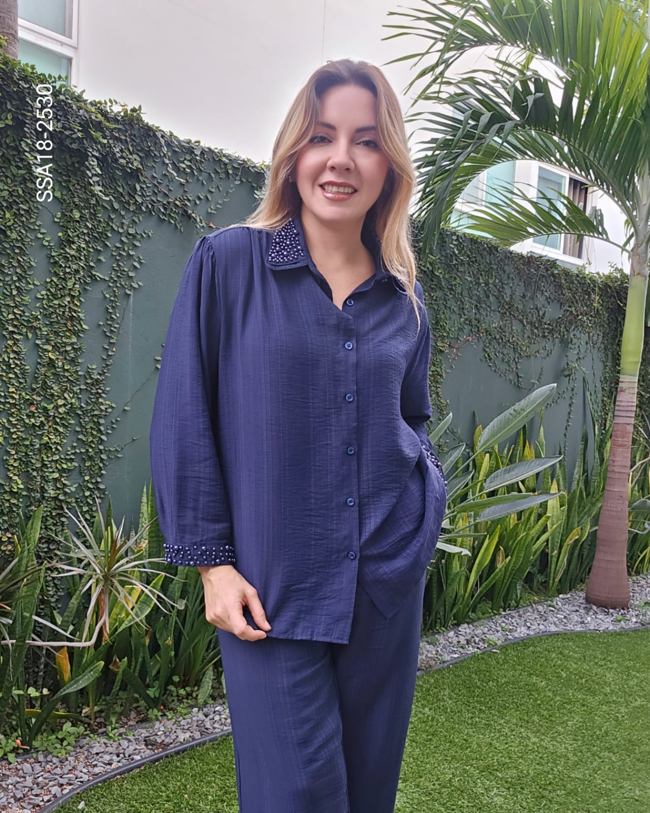 Set blusa camisera y pantalón R 2530