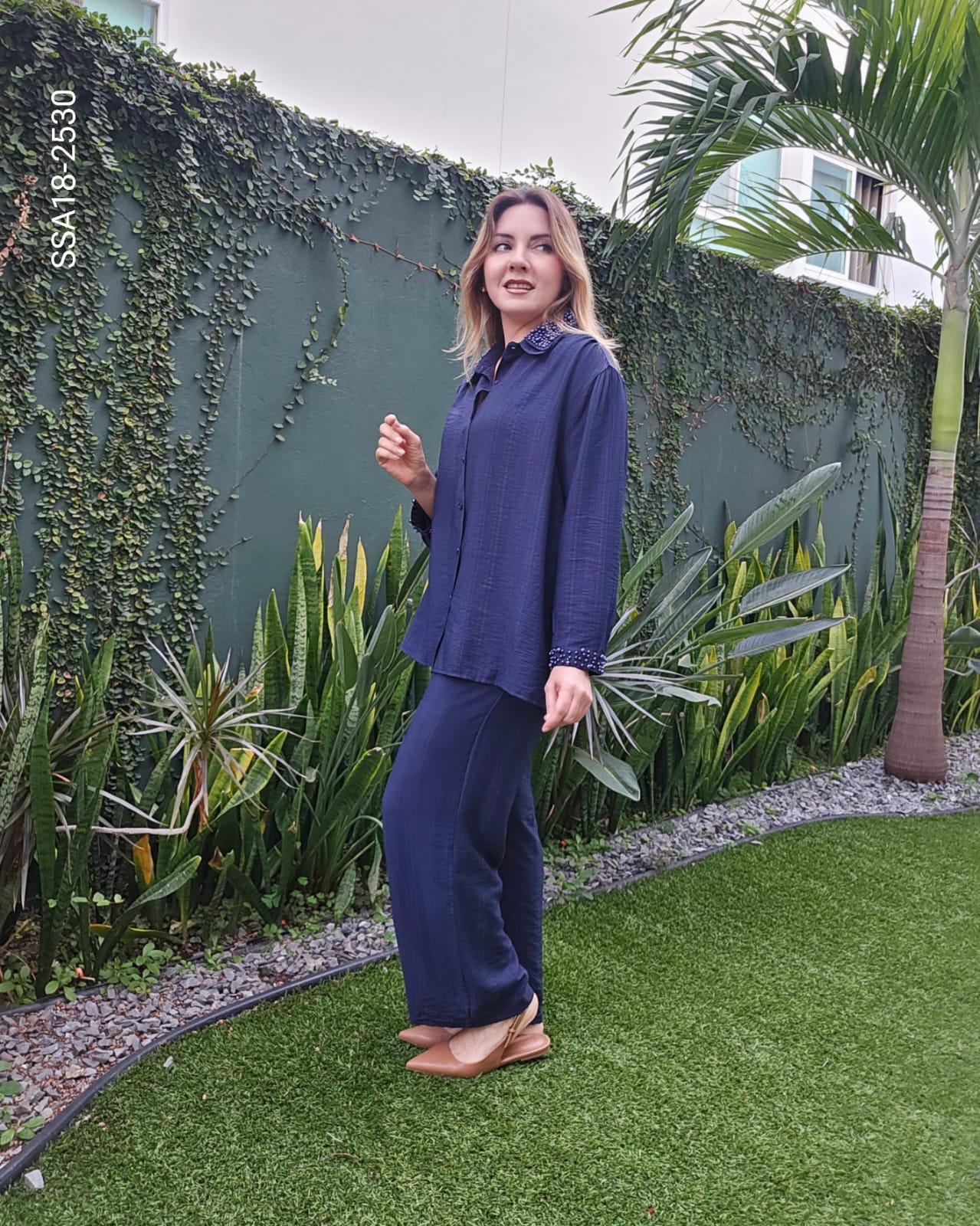 Set blusa camisera y pantalón R 2530