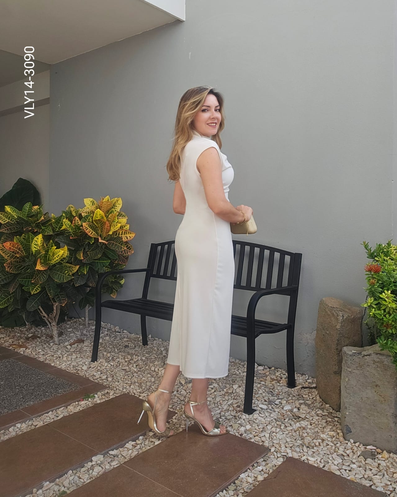 Vestido midi corte bodycon N 3090