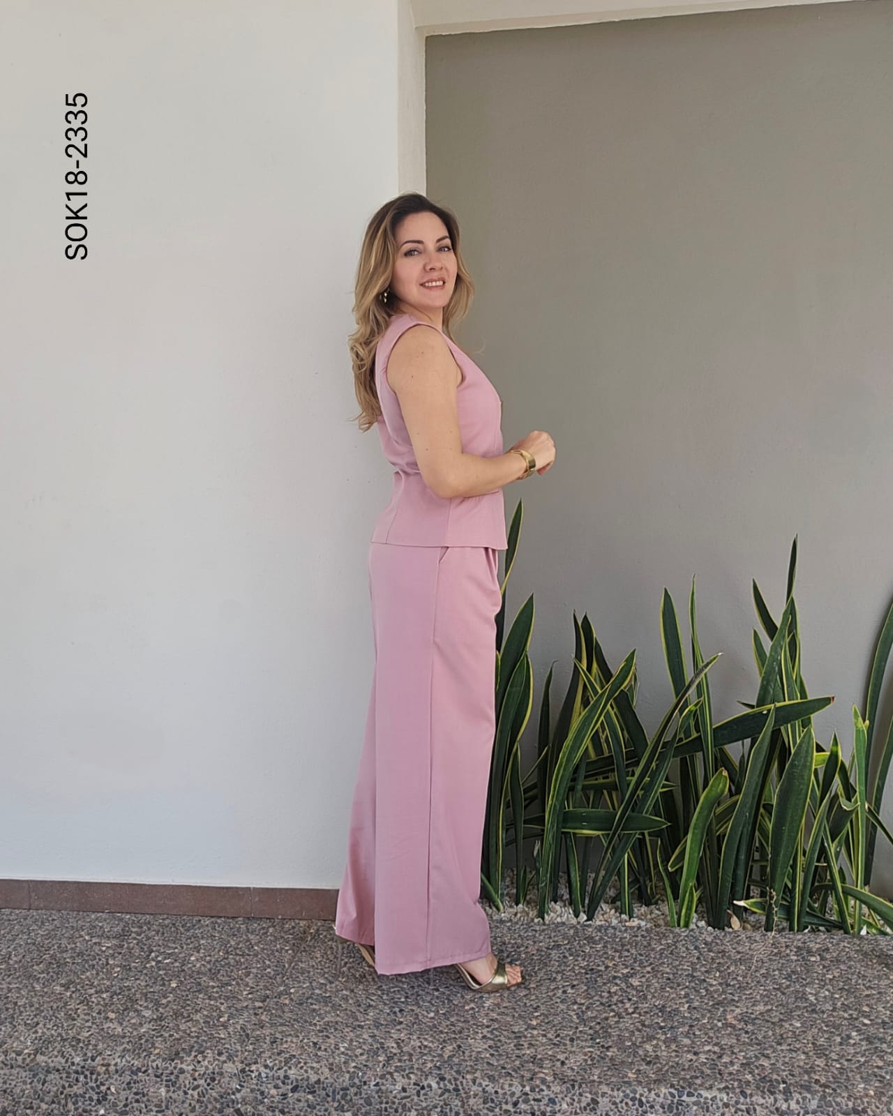Set corte sastre chaleco y pantalón R 2335