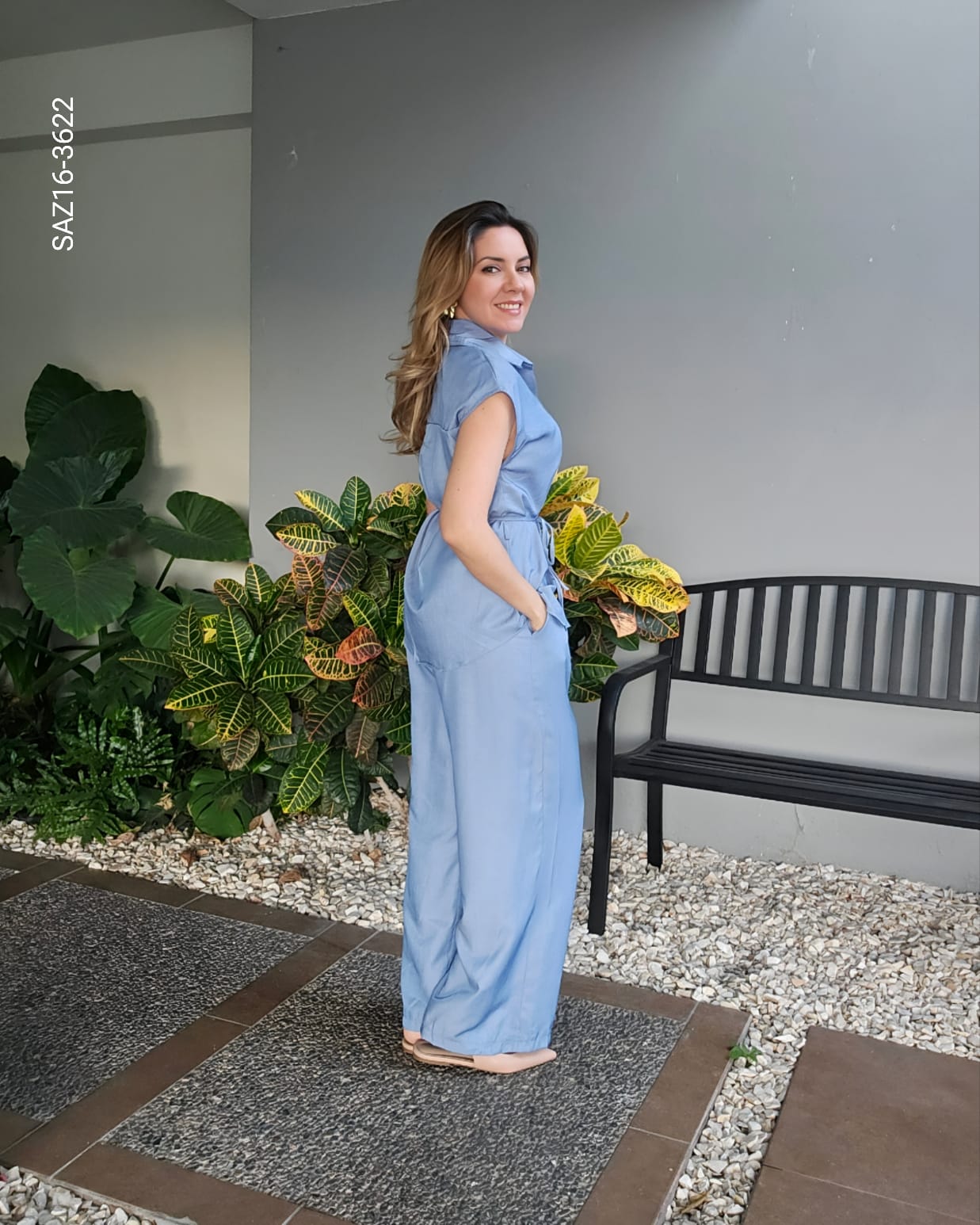 Set de blusa camisera y pantalón P 3622