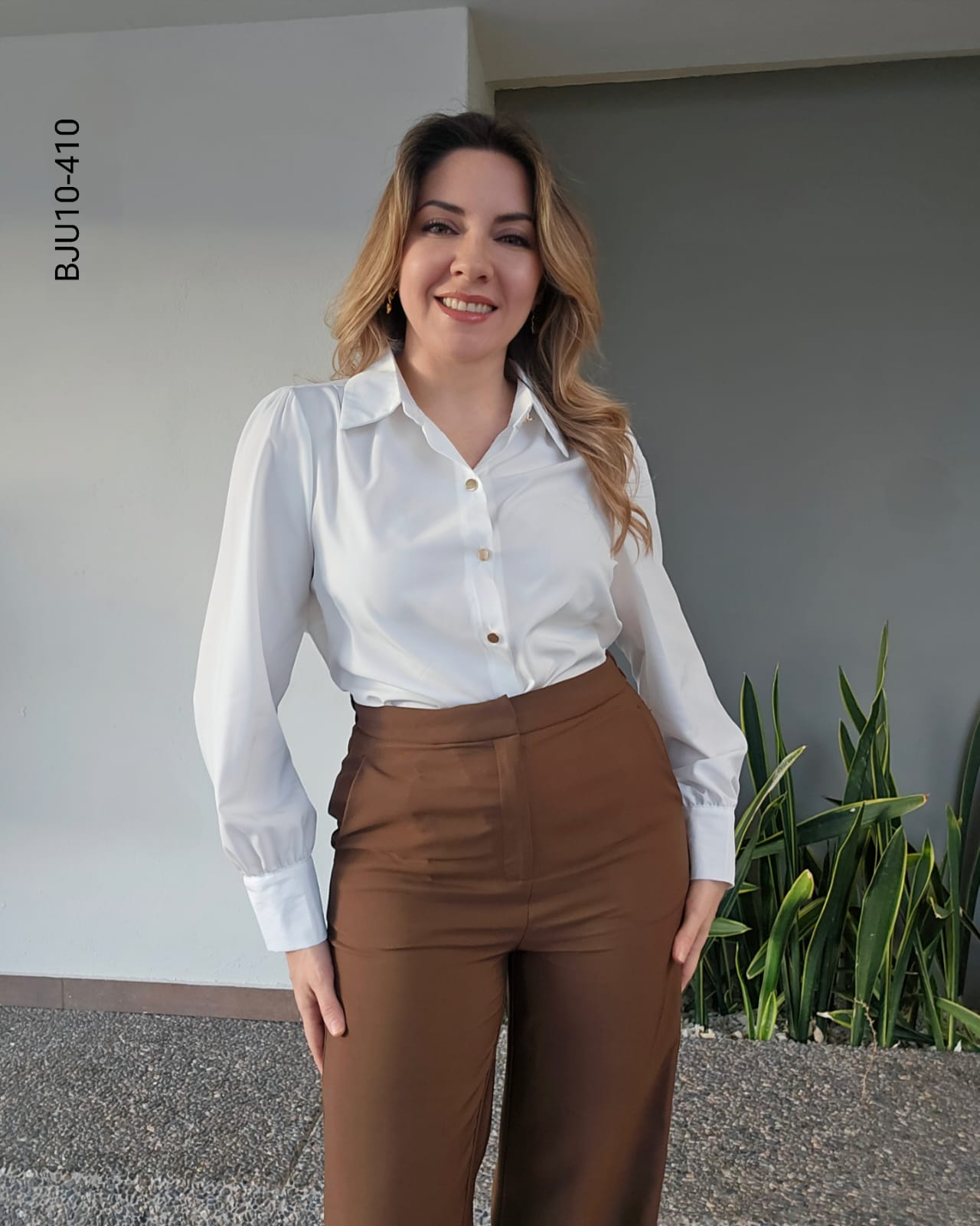 Blusa formal cuello clásico J 410