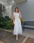 Vestido midi sin mangas bordado Z2 1437