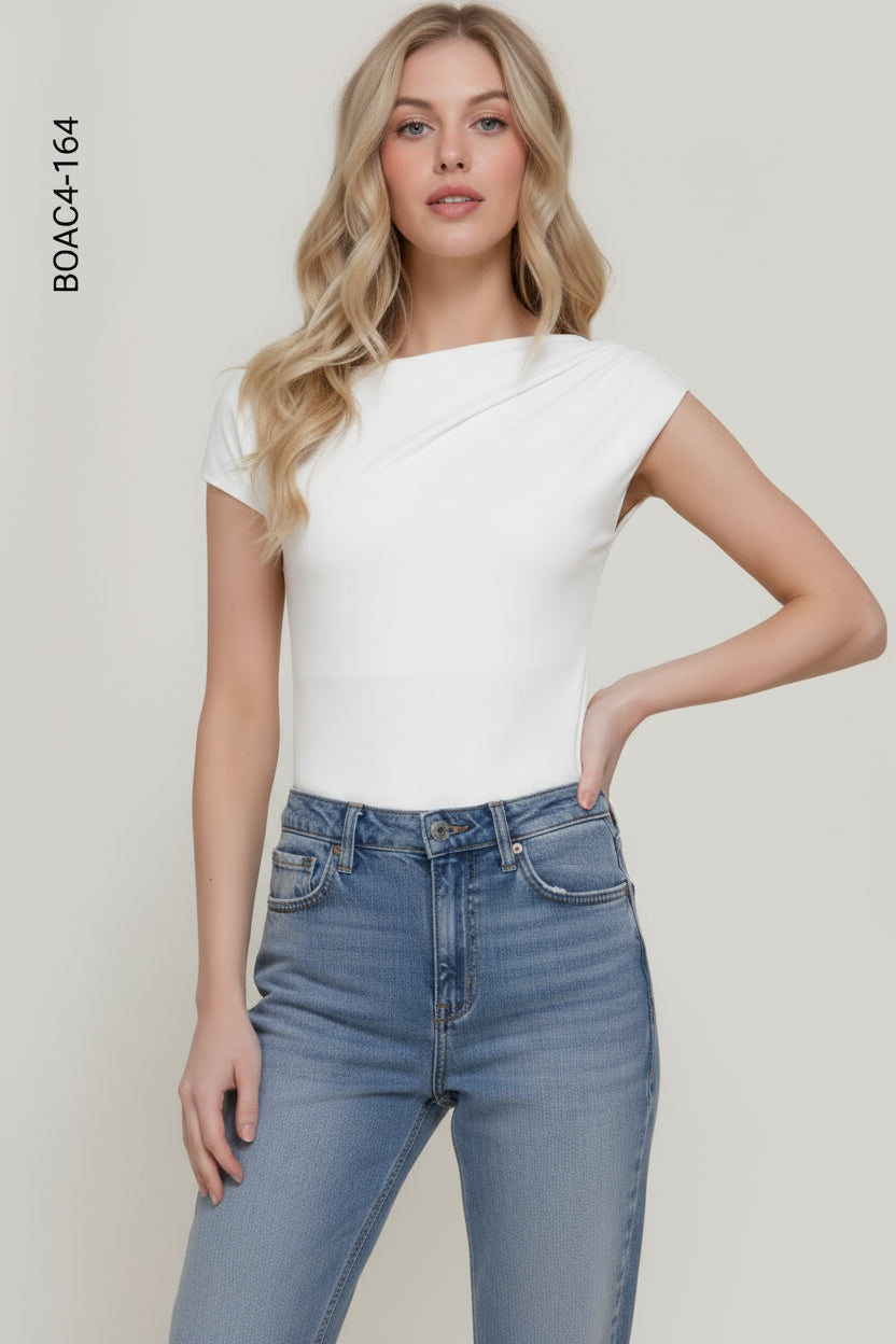 Body mangas cortas cap sleeve D 164