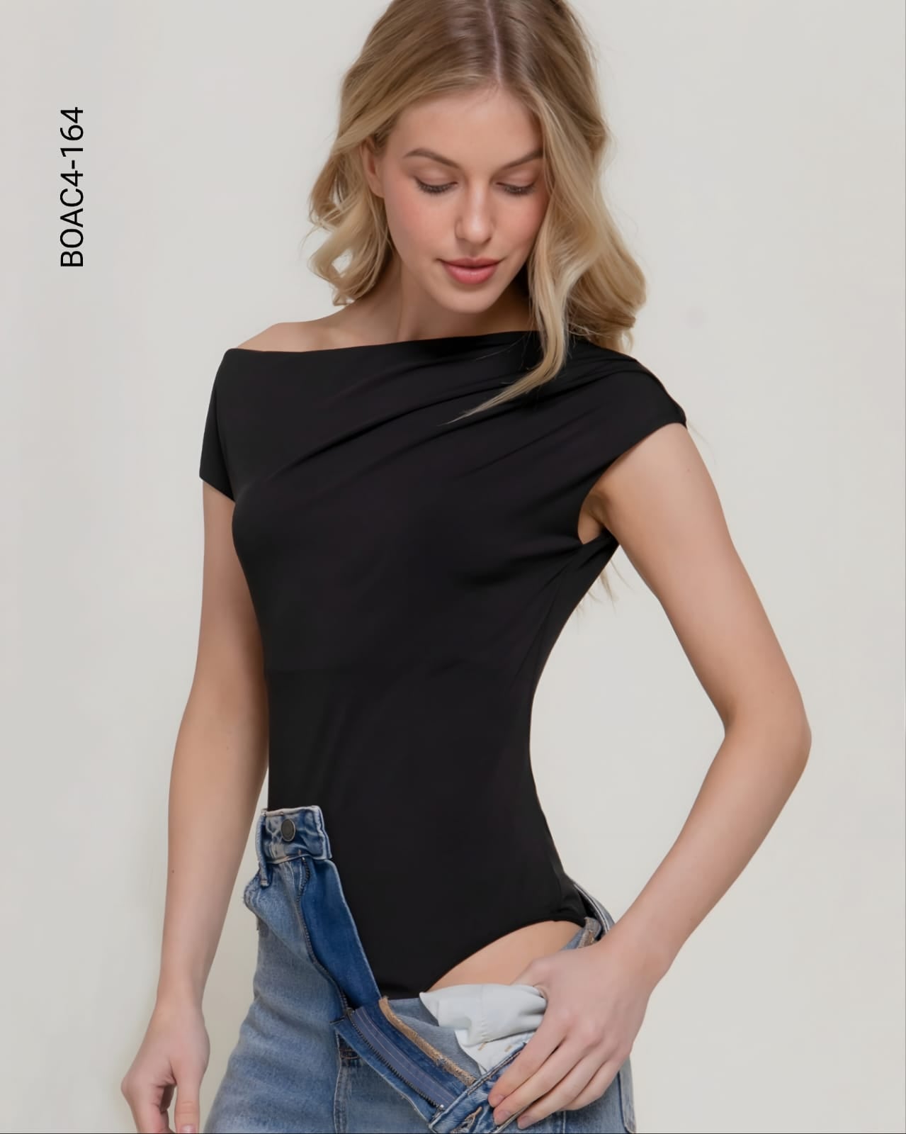 Body mangas cortas cap sleeve D 164