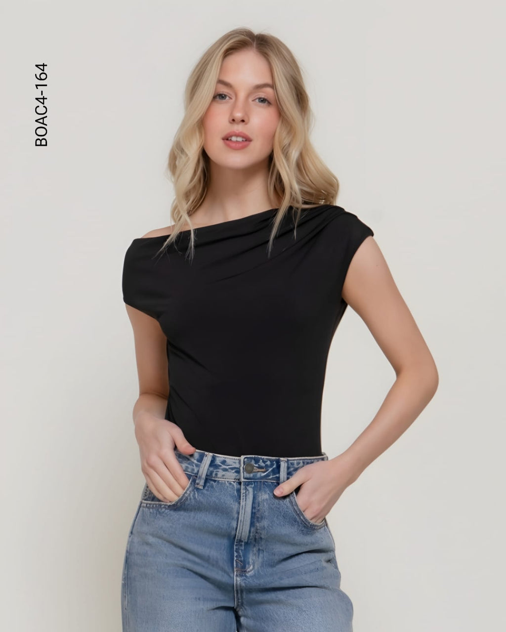 Body mangas cortas cap sleeve D 164