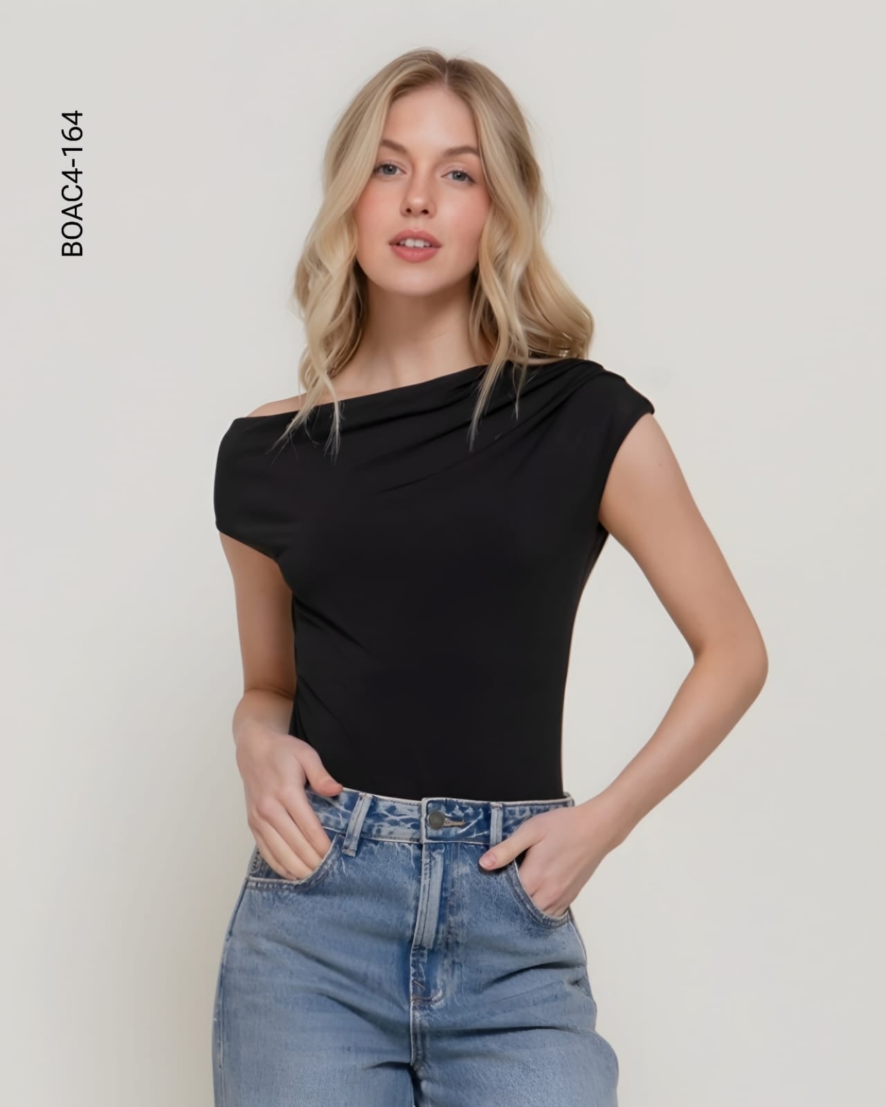 Body mangas cortas cap sleeve D 164