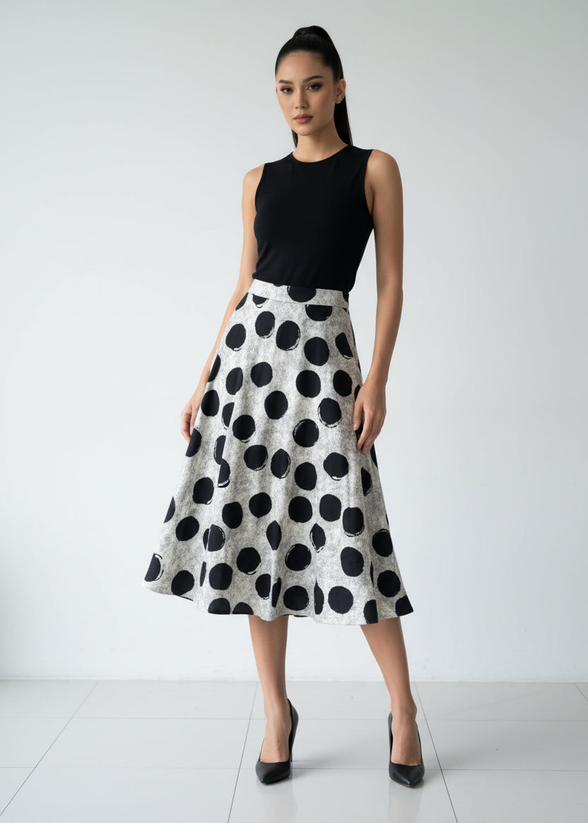 Falda diseño polka dots N 002