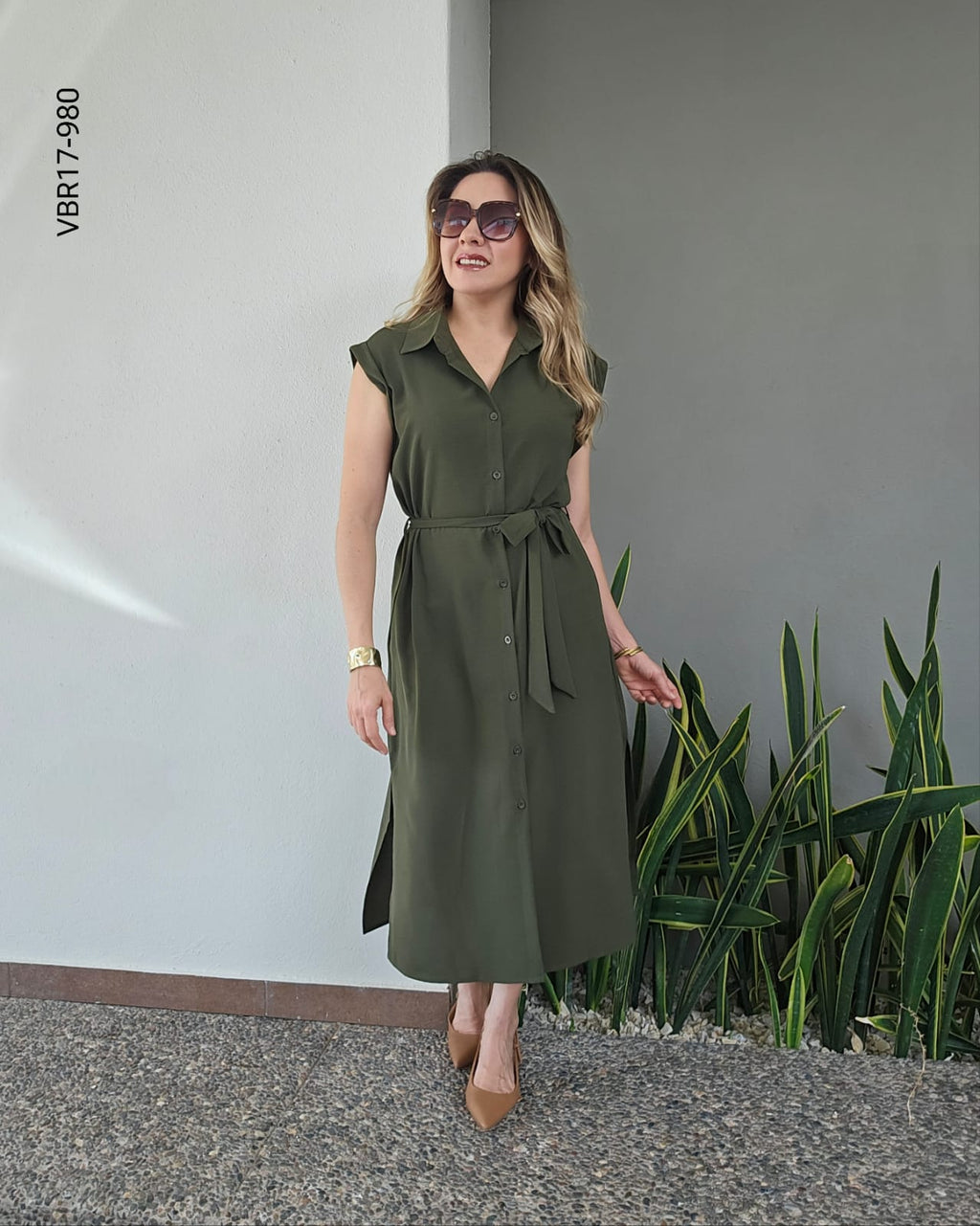 Vestido camisero midi Q 980