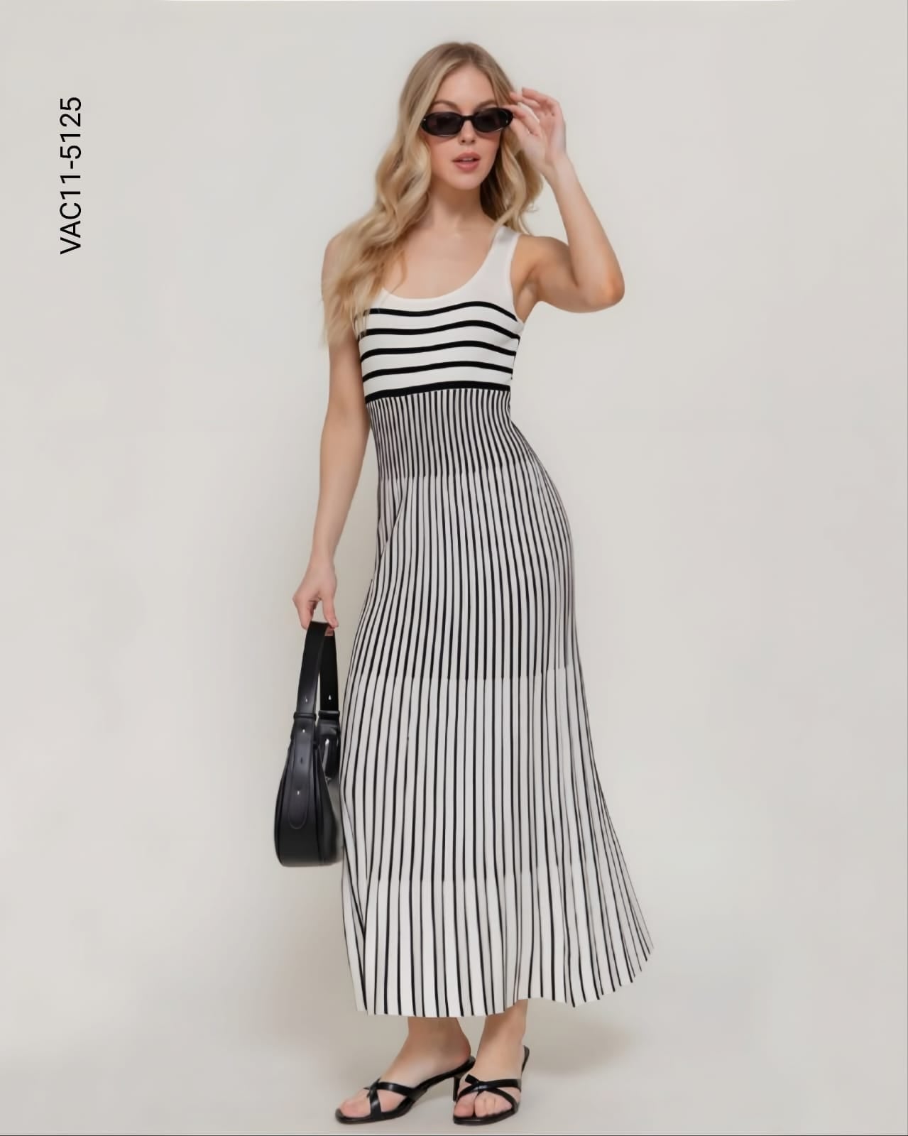 Vestido escote redondo tirantes tank top K  5125