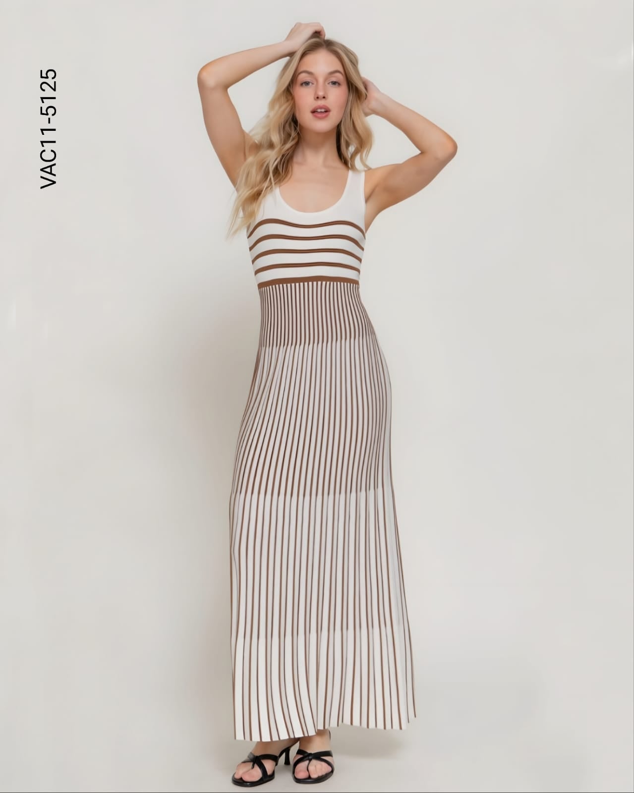 Vestido escote redondo tirantes tank top K  5125