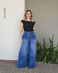 Pantalón wide leg corte alto Q 4279
