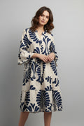 Vestido bohemio estampado tropical  L 004