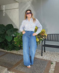 Pantalón wide leg tiro alto P 4124