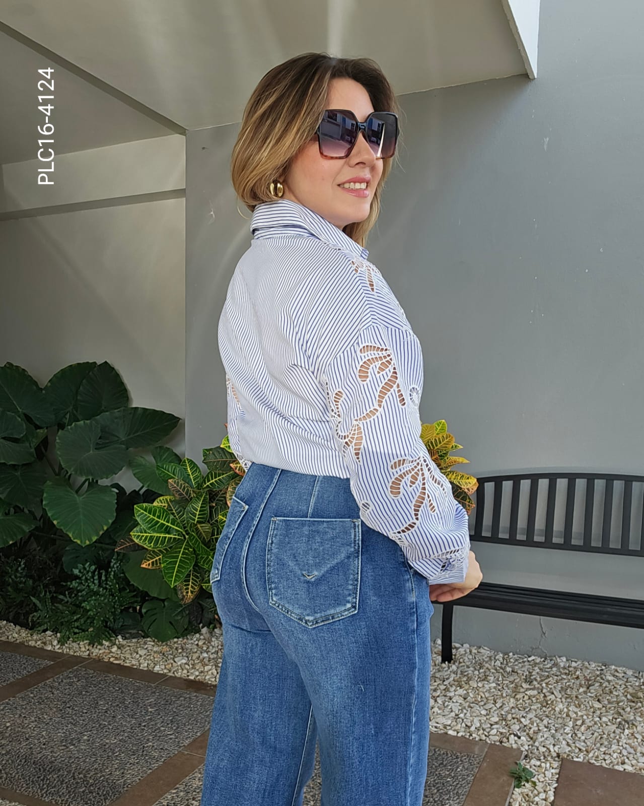 Pantalón wide leg tiro alto P 4124