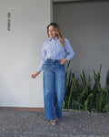 Pantalón de mezclilla wide leg P 160