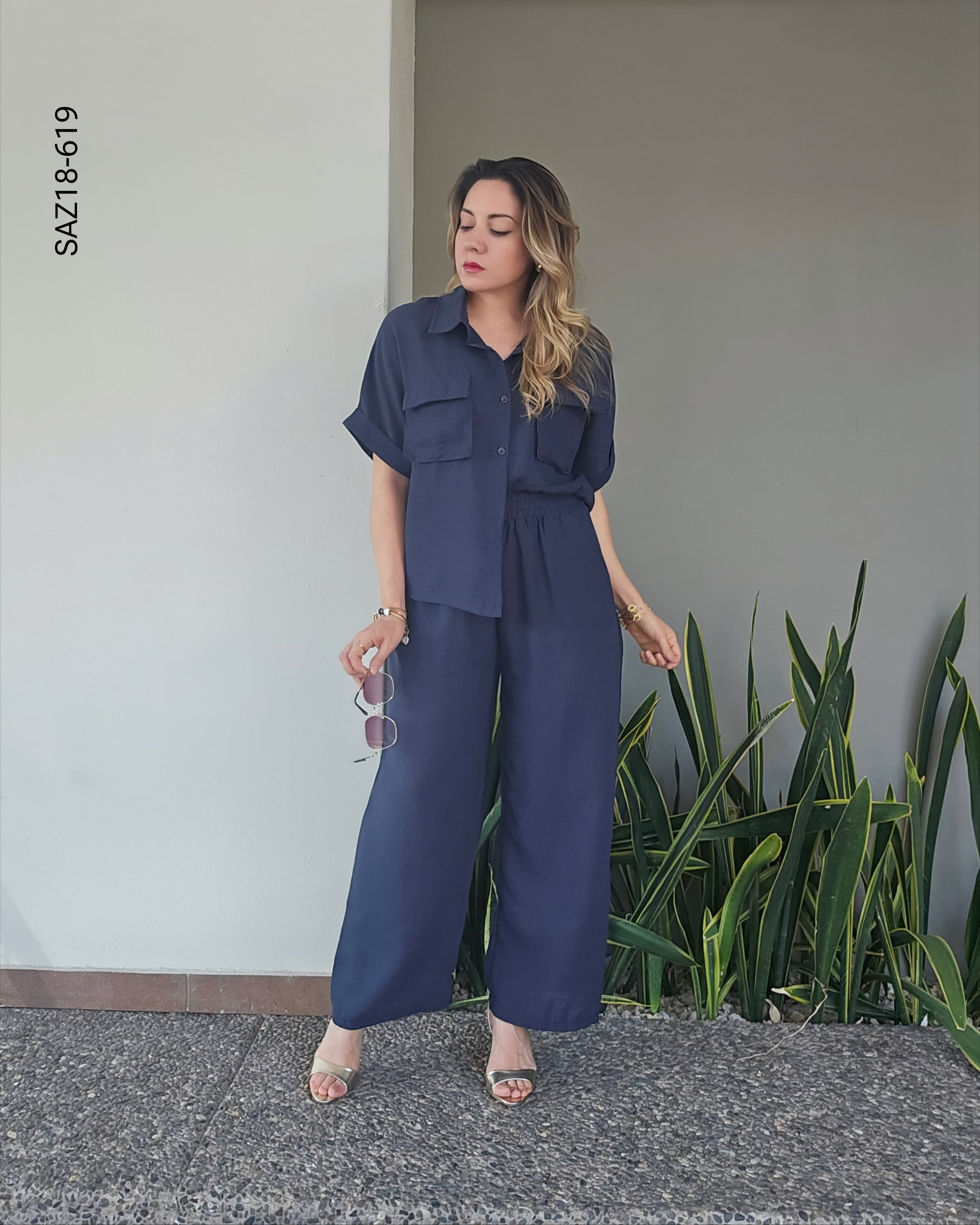 Set de camisa manga corta  y pantalón P 619