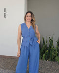 Set de chaleco botones frontales y pantalón O 3653