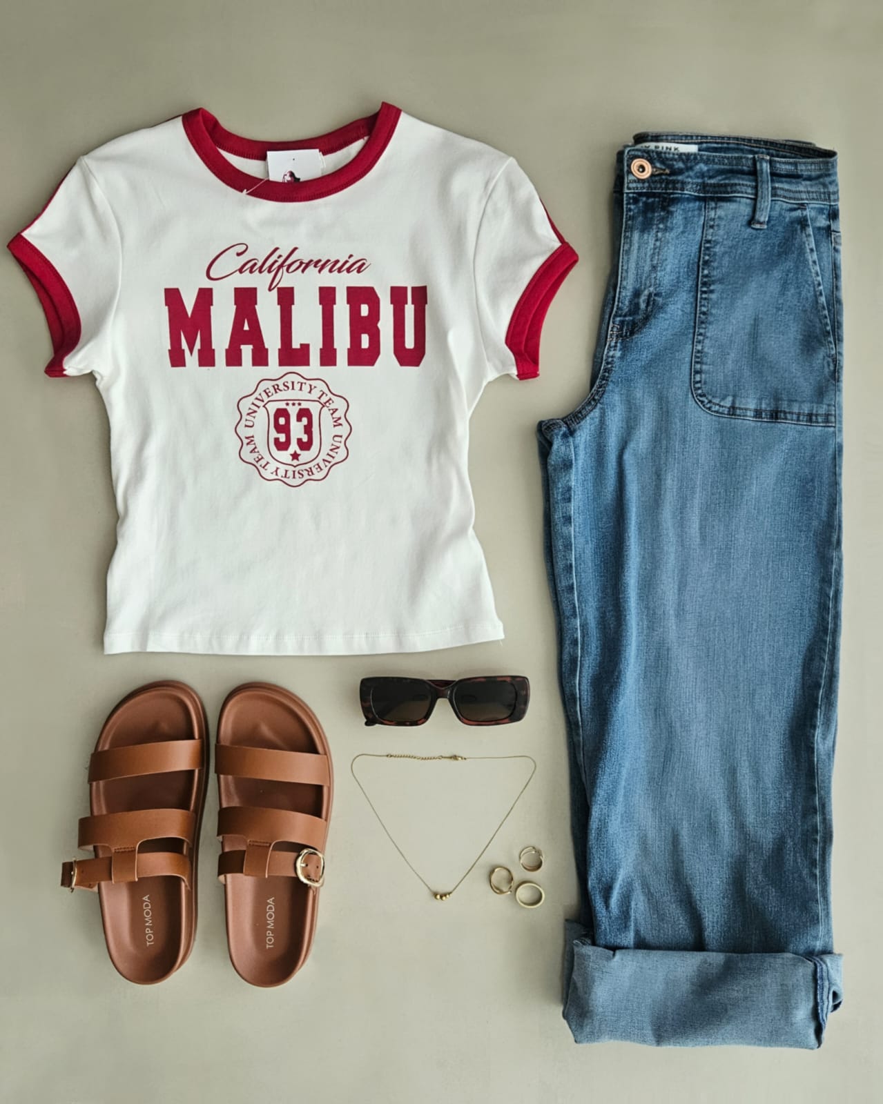 Blusa estampada Malibu retro E 112