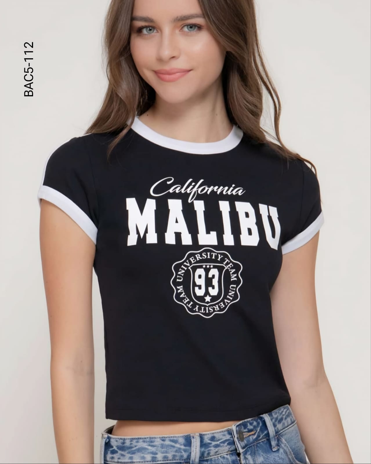 Blusa estampada Malibu retro E 112