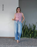 Pantalón de mezclilla tiro alto R 648