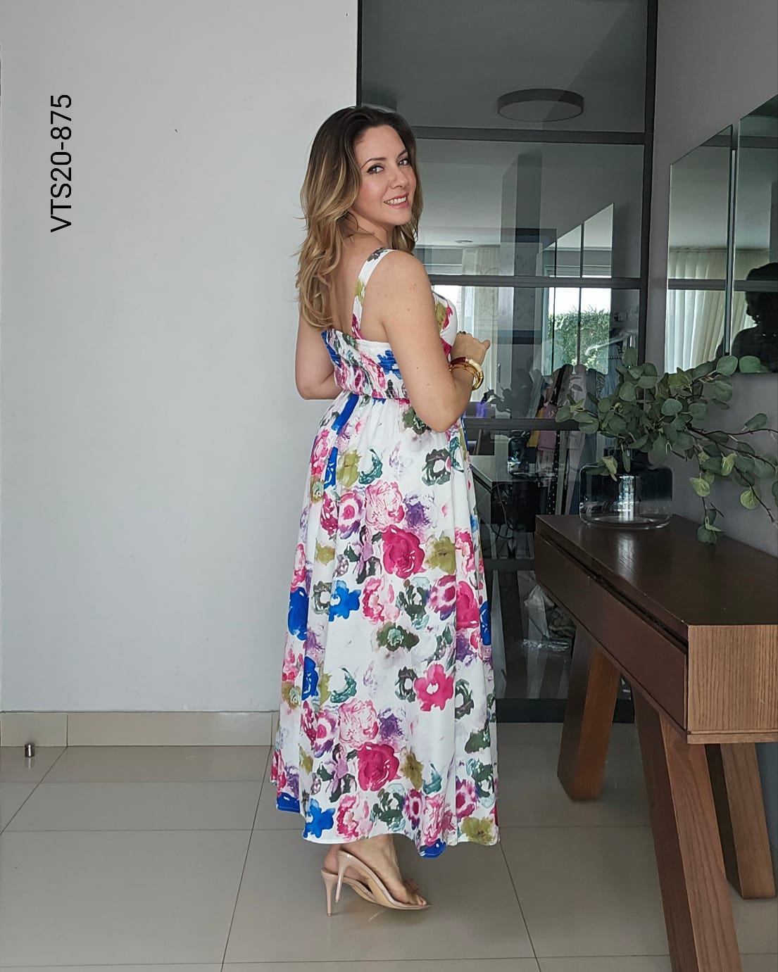 Vestido Maxi Floral T 875