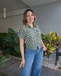 Blusa largo cropped cuello camisero I 233