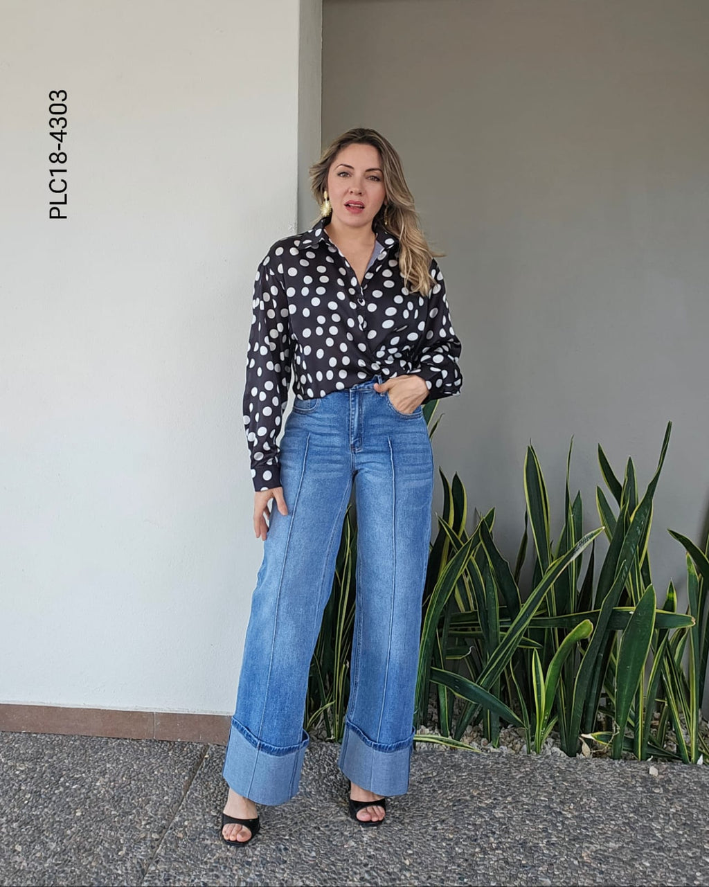 Pantalón de mezclilla Wide Leg R 4303