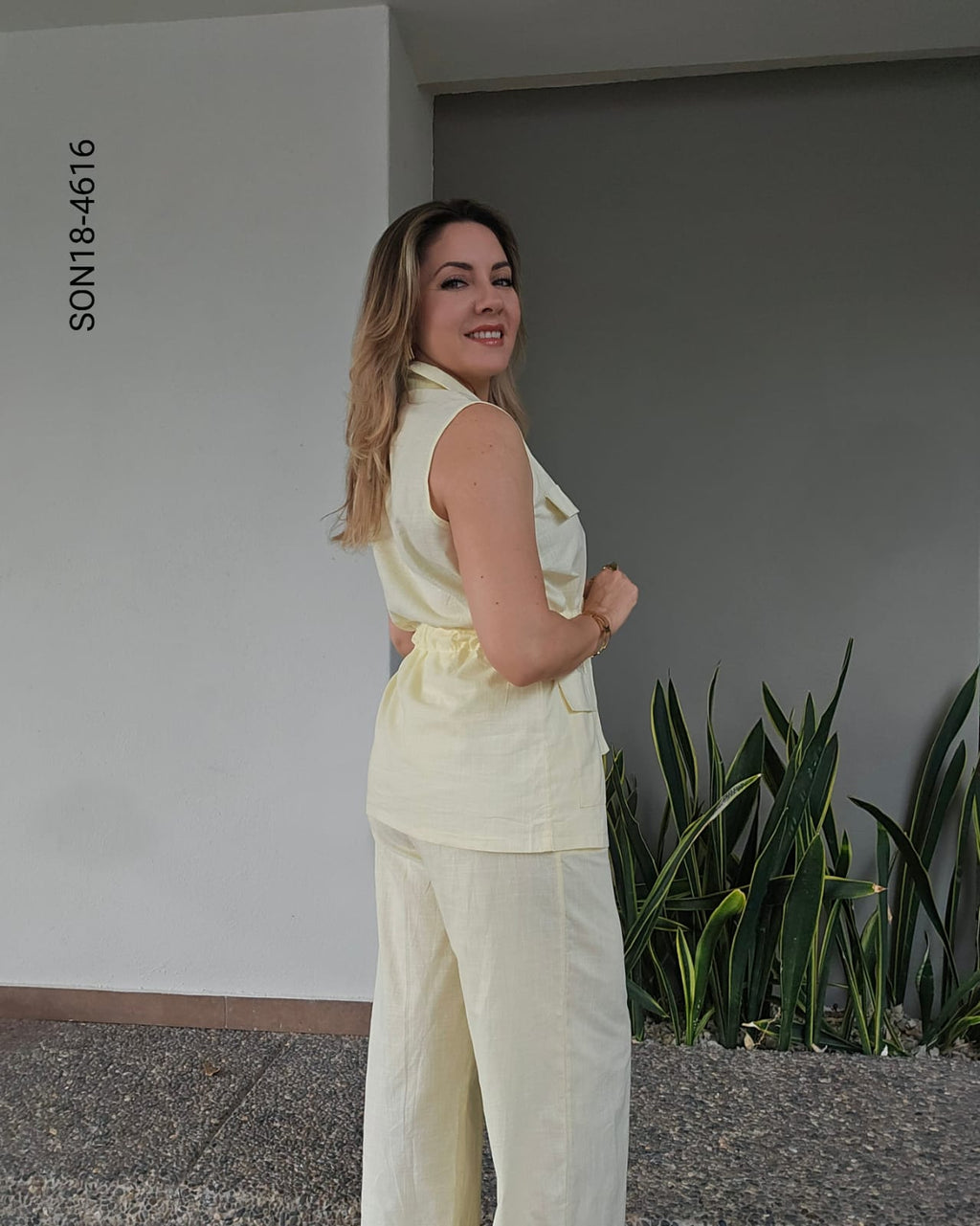 Set chaleco largo y pantalón R 4616