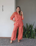Set de blusa manga tres cuartos y pantalón Q 101