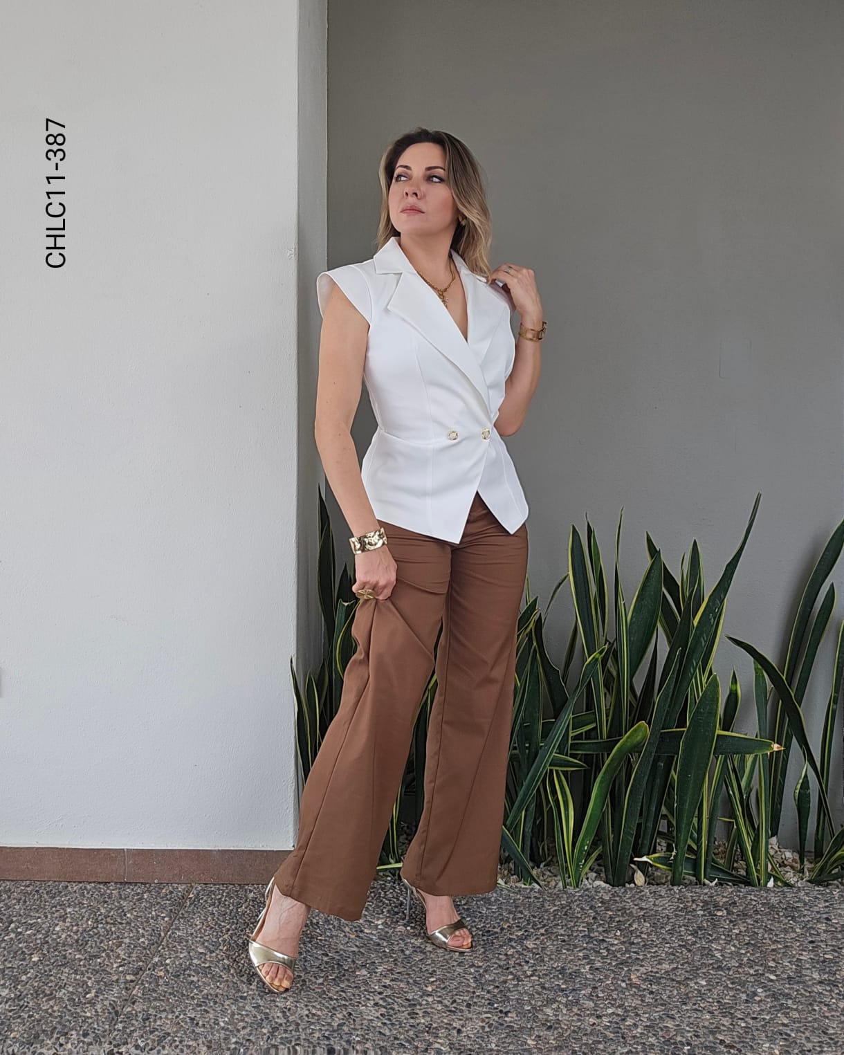 Chaleco sastre entallado tiplo blazer K 387