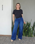 Jeans Wide Leg de Tiro Alto R 4798