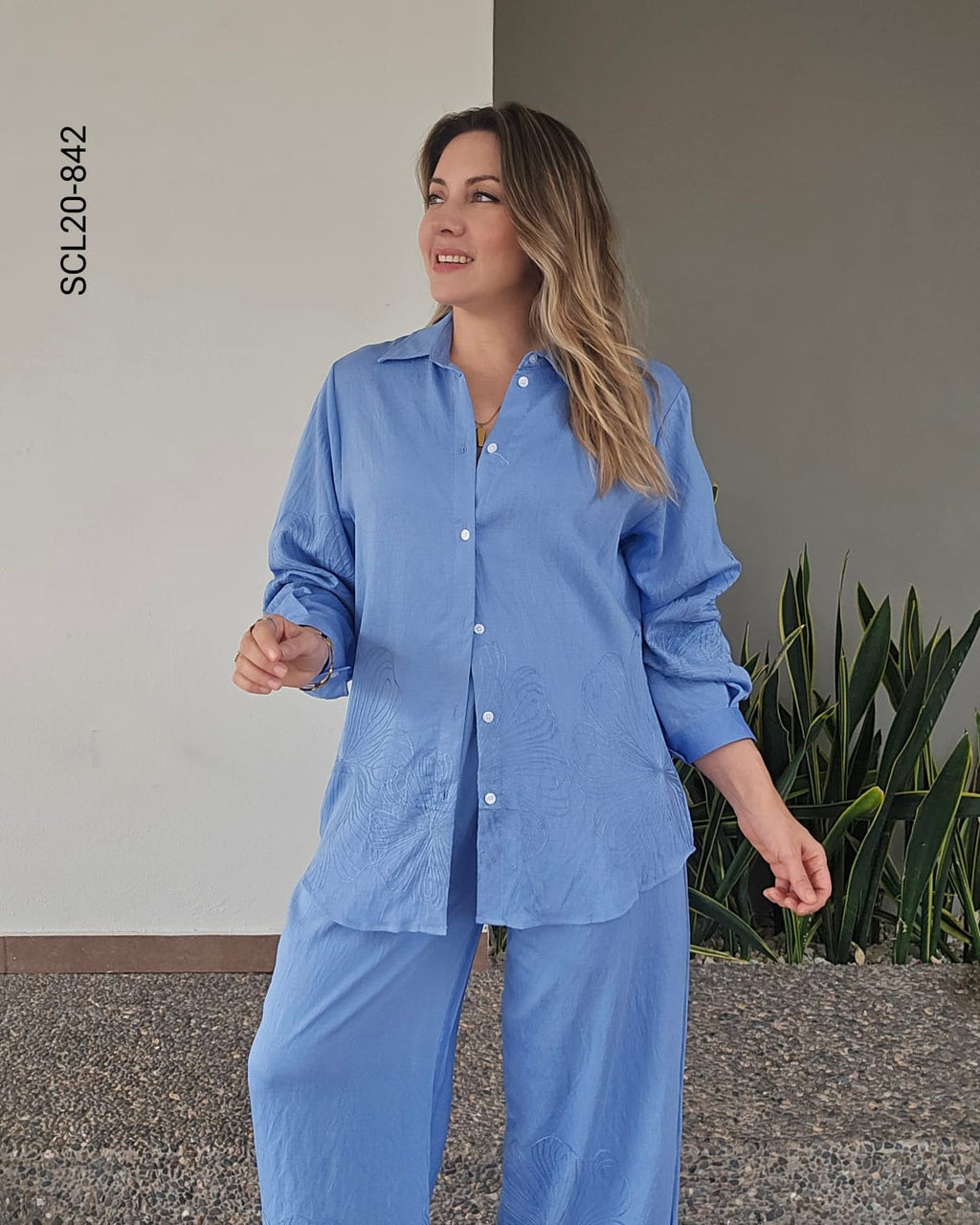Set blusa oversize y pantalón  T 842