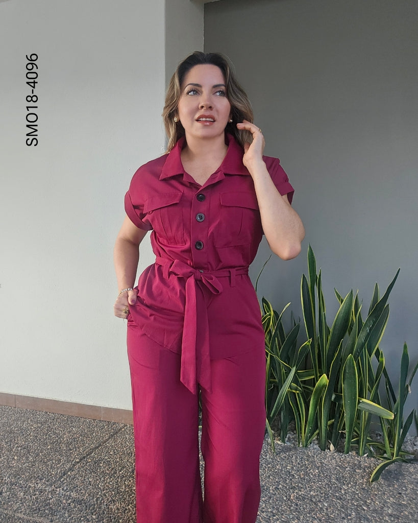 Set Conjunto Safari Elegante: Blusa y Pantalón Versátil R 4096
