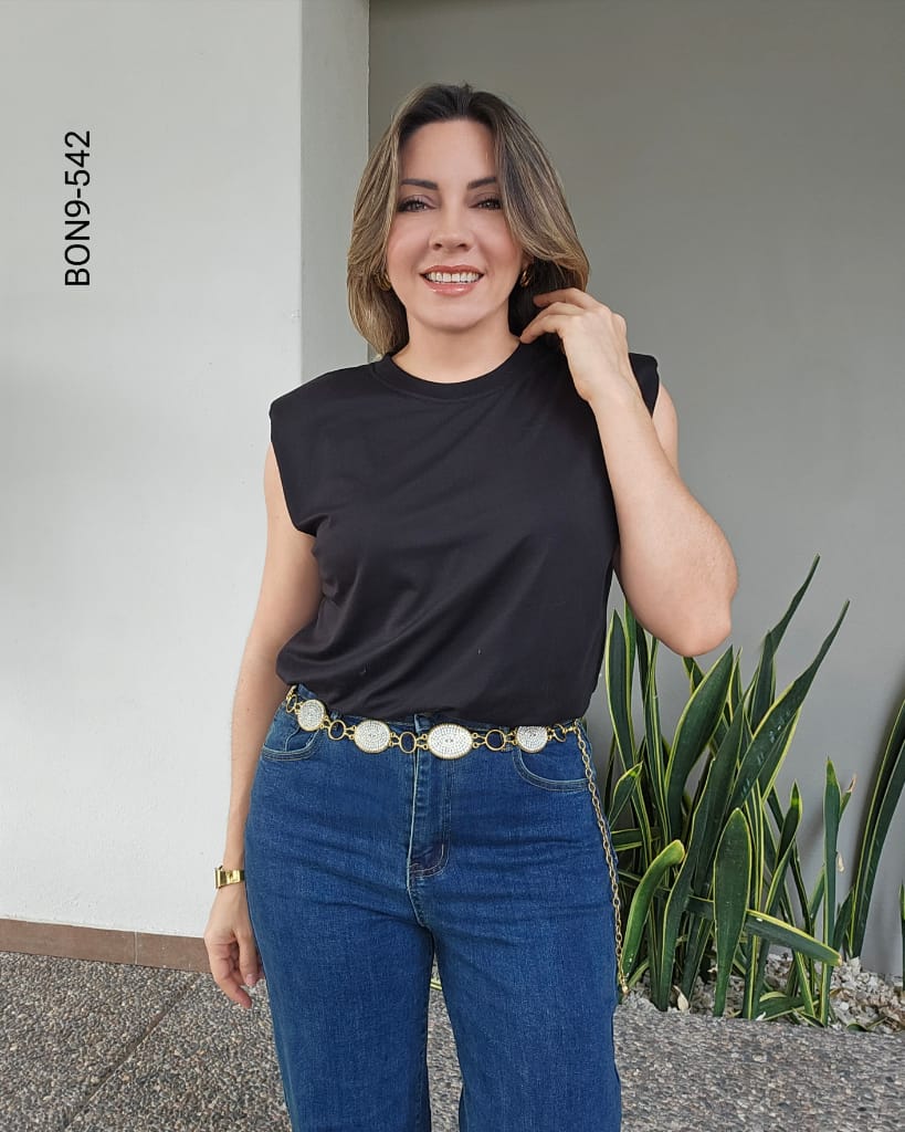 Blusa mangas sisa silueta holgada I 542