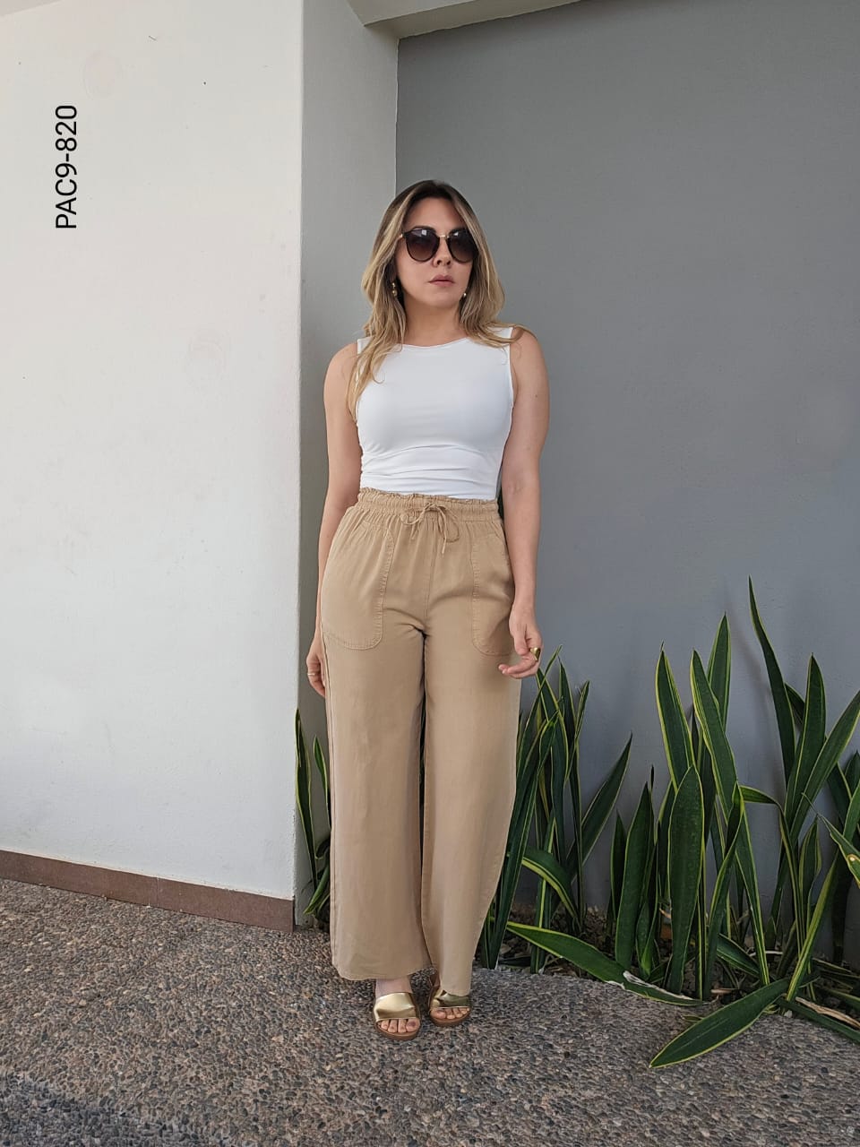 Pantalon ligero elastico en cintura I 820