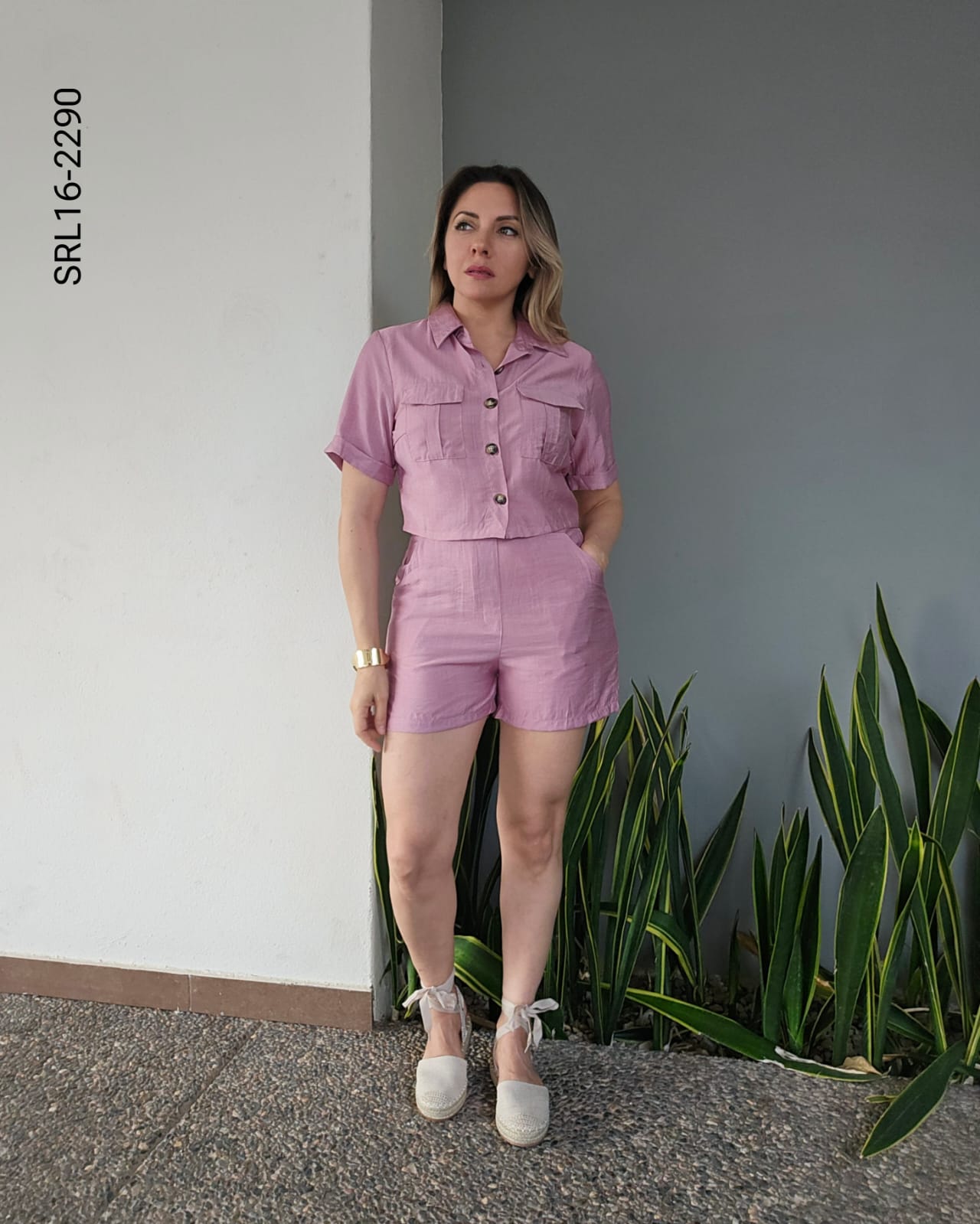 Set de short y camisera manga corta P 2290