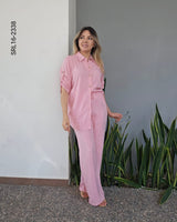 Set de blusa camisera y pantalon P 2338