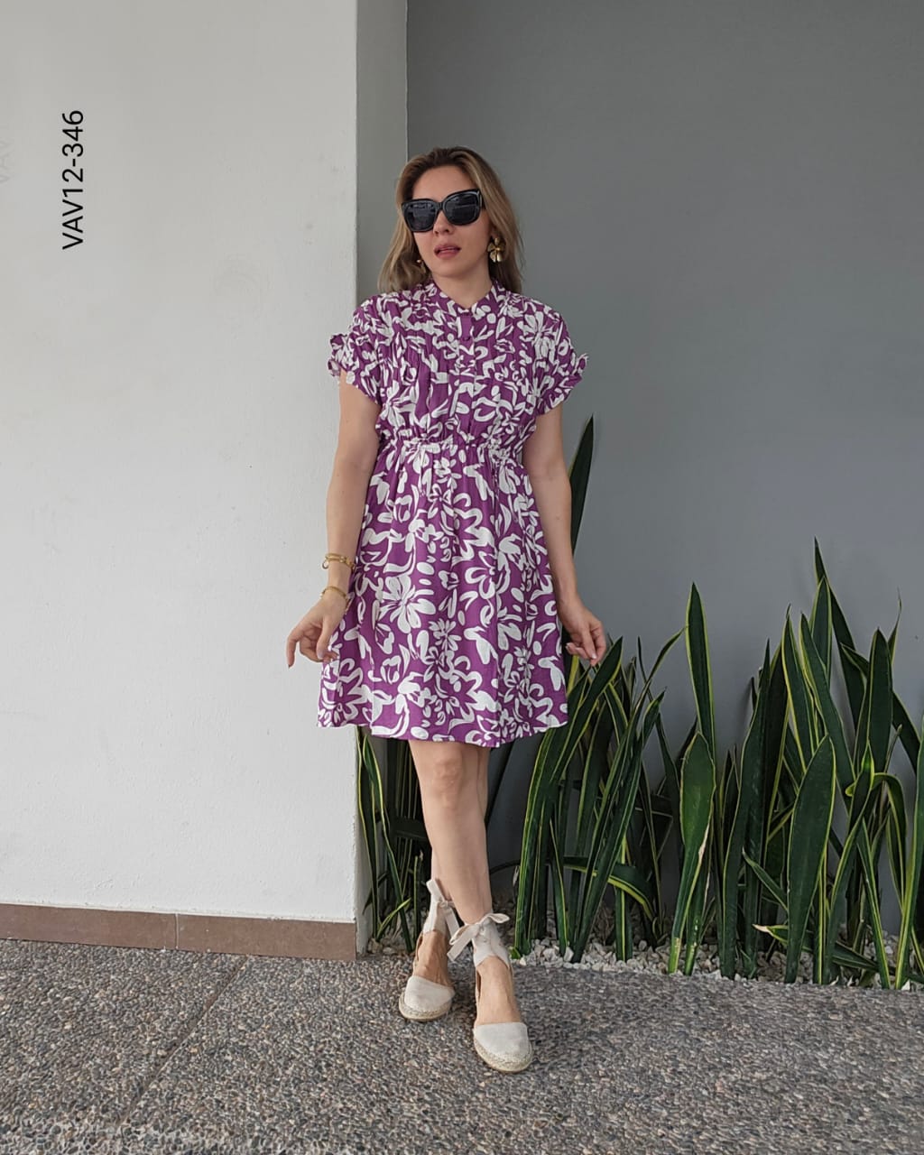 Vestido corto estampado floral L 346