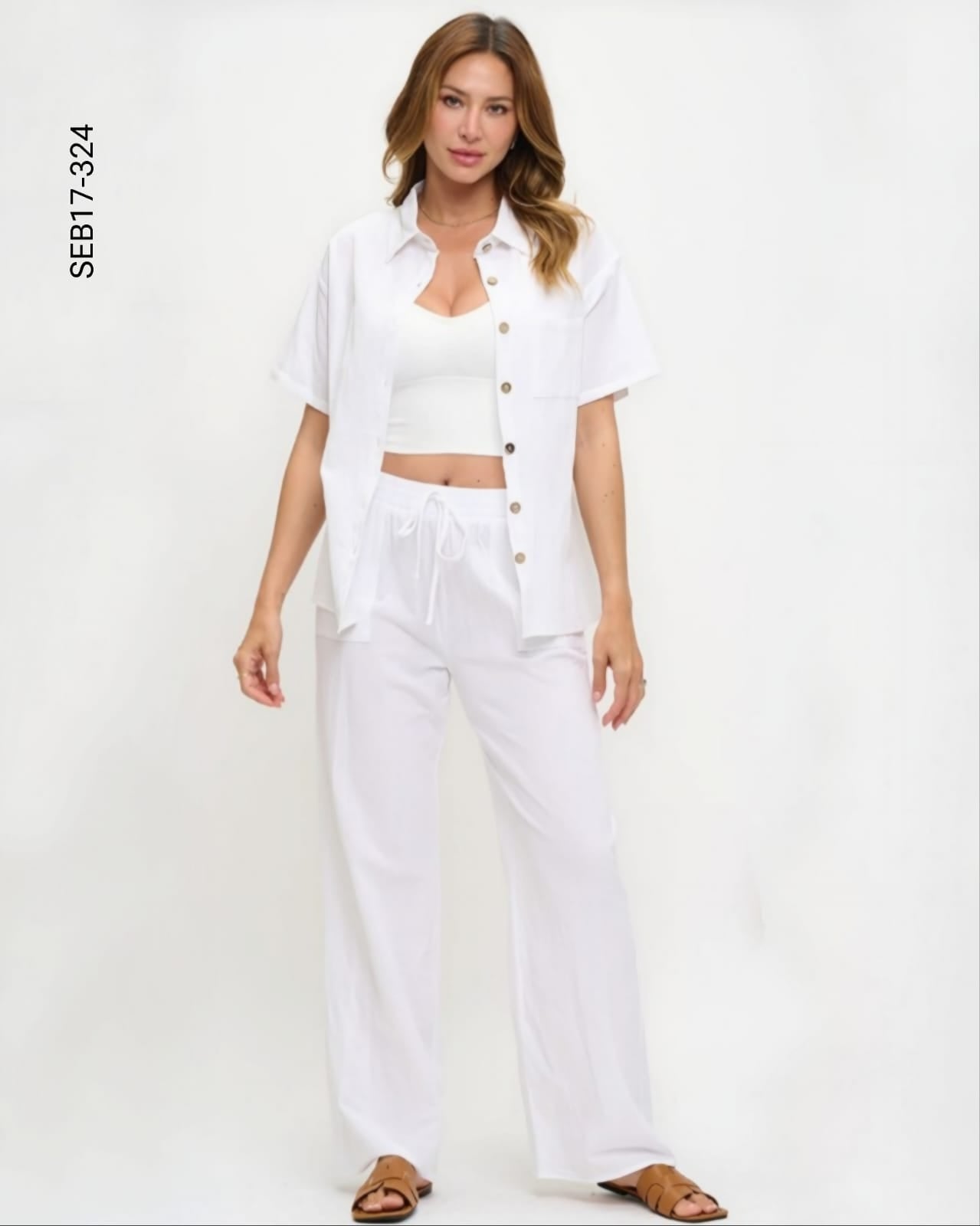 Set blusa manga corta y pantalón Q 324