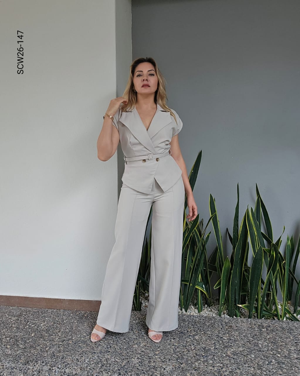 Set de pantalo y saco manga corta Z 147