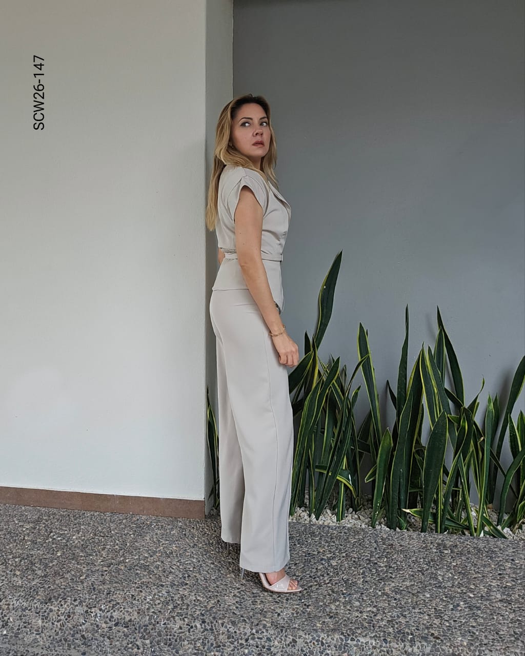 Set de pantalo y saco manga corta Z 147